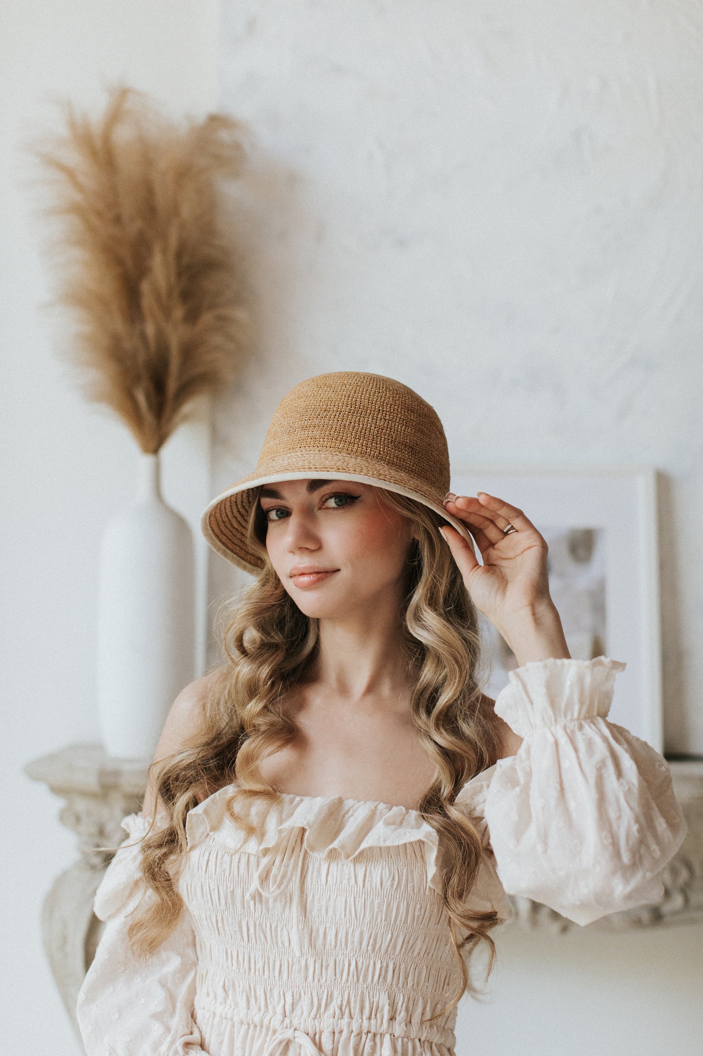 straw hat - bucket hat - straw bucket hat - wear the hat multiple ways - fashion hat - vacation hat - summer hat - beach hat - beach style - beach accessories - summer 