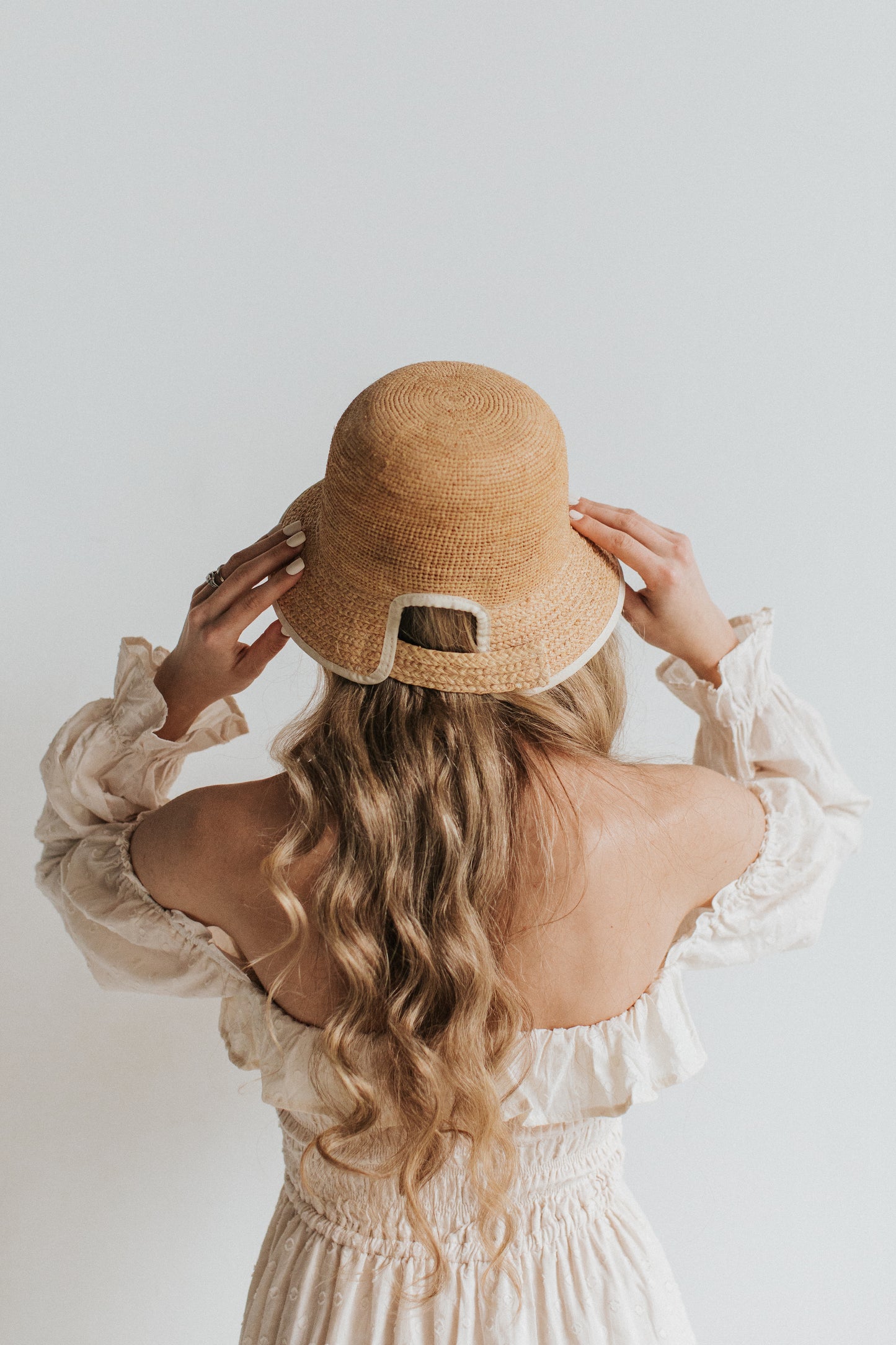 straw hat - bucket hat - straw bucket hat - wear the hat multiple ways - fashion hat - vacation hat - summer hat - beach hat - beach style - beach accessories - summer 