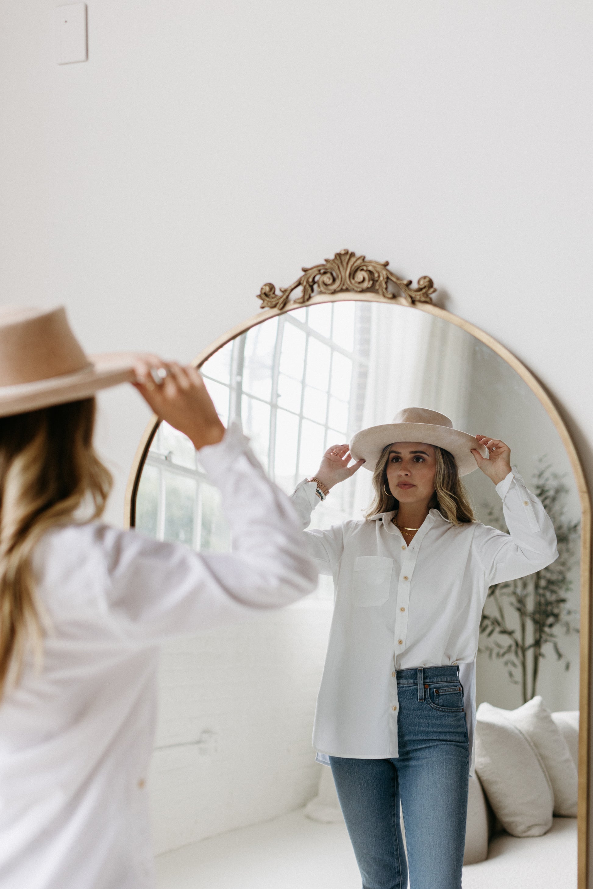 neutral hat - australian wool fedora - australian fedora - beige hat - western hat - beige fedora - Soleilhat -Soleil - Love Soleil - self- love - hats with affirmations