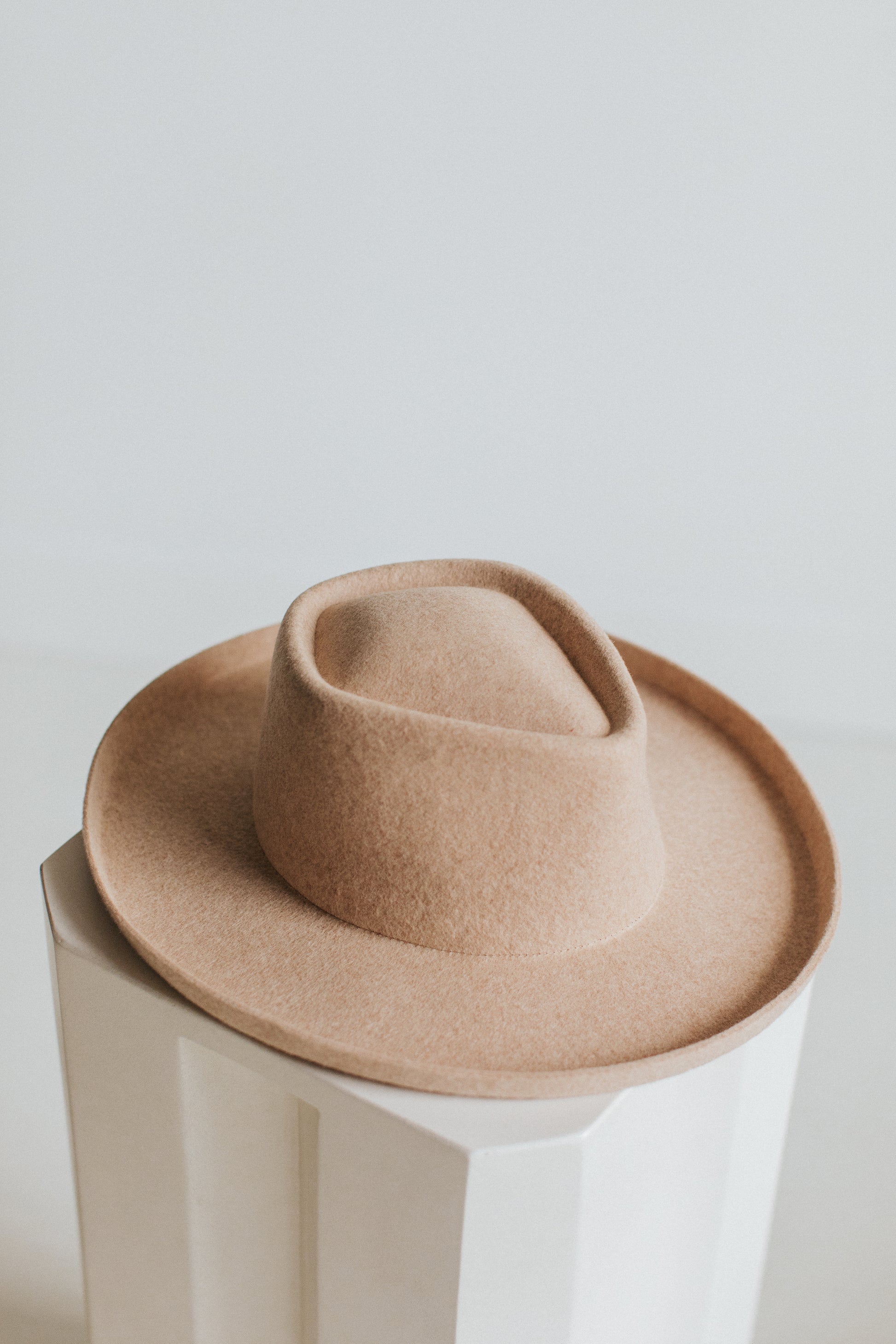 neutral hat - australian wool fedora - australian fedora - beige hat - western hat - beige fedora - Soleilhat -Soleil - Love Soleil - self- love - hats with affirmations